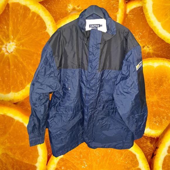 Nautica Nautex Double Zipper Drawstring Waist Waterproof Raincoat‎ Size XL - Picture 1 of 10